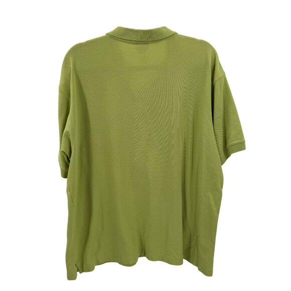 Patagonia Organic Cotton Bright Green Polo Shirt Mens XL - Picture 3 of 5